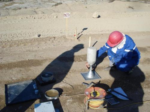 Field tests for compaction of pavement layers and subgrade at the 9th site of Todini Costruzioni Generali S.p.A.