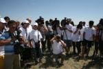 Участники пресс-тура на границе Кызылодинской и Актюбинской областей