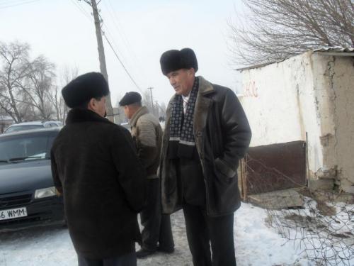 14.01.11. Meeting with the owners of real estate in Shaga village (Turkestan)