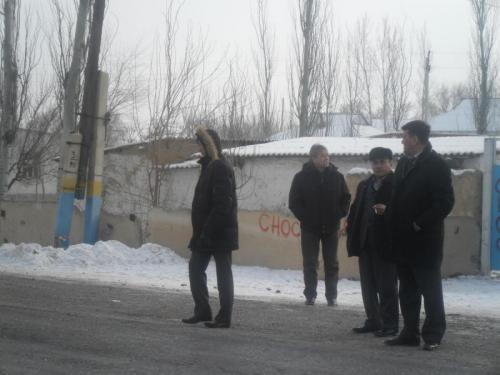 14.01.11. Meeting with the owners of real estate in Shaga village (Turkestan)