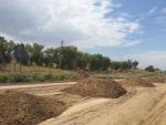 Subgrade construction on the left side PK 695