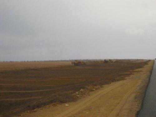 Progress of work of Contracting Company Cengiz Insaat. Aktobe-Martuk. December 2012 