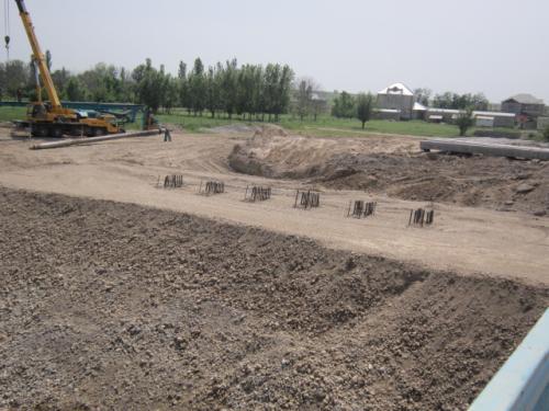 Preparation works under capping beam construction №7