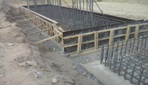 PK 461+30 Cross bar formwork, support # 1, left