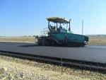 Placing of porous asphalt concrete km12