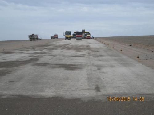 Progress of work of Company “Todini/ Impregilio/ Kazakhdorstroi” JV lot 4 (km 171,1-214,3). April 2015.