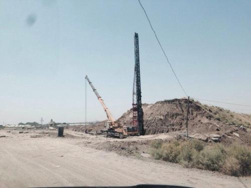 PK 636 right side – pile installation