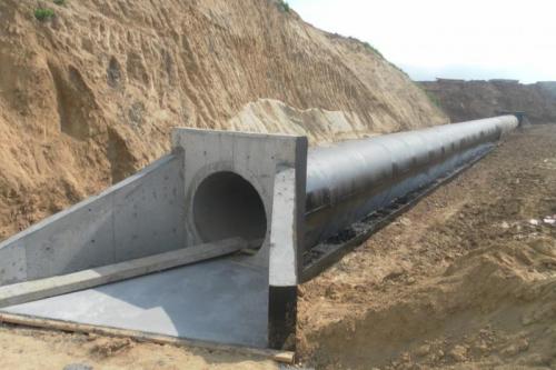 Membrane waterproofing of culvert d-1.5 m. PK 740+24 