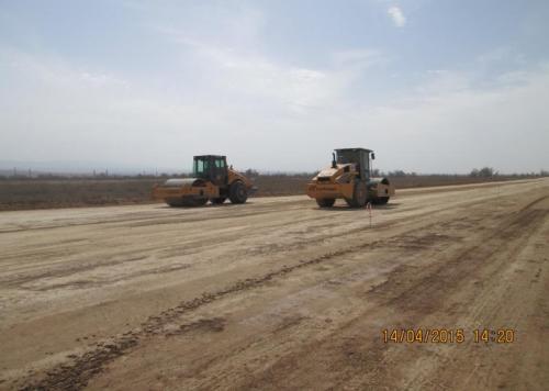 Progress of work of Company “Todini/ Impregilio/ Kazakhdorstroi” JV lot 4 (km 171,1-214,3). April 2015.