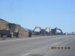 Excavation with following transportation to dump