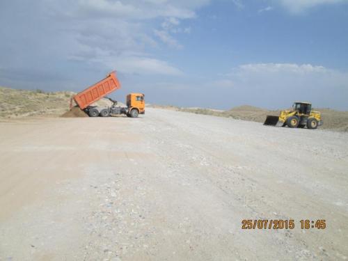 Completion of formation for embankment at CH 746+00