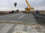 Бетонирование накладной плиты мостового полотна моста на ПК 179