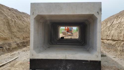 PK 379+60 right side  Installation  links  of box culvert 4х2,5m