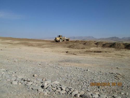 PK 221. Excavation of trench.     