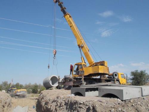 107 km, culvert installation