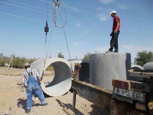 107 km, culvert installation