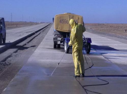 Concrete Pavement PK178+25, Joint’s cleaning