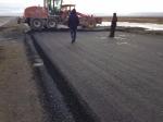 Connection of asphalt pavement with concrete pavement at pk 206+70 RHS